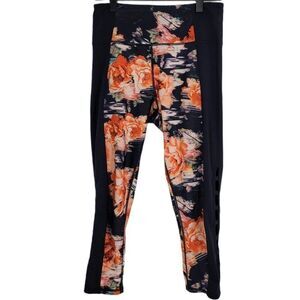Betsey Johnson Leggings Rose Floral Small